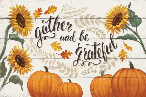 Framed Harvest Delight V on White Print