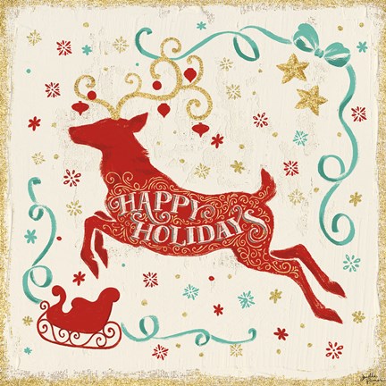 Framed Trimming the Tree VI Print