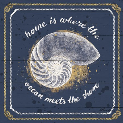 Framed Calm Seas I Print