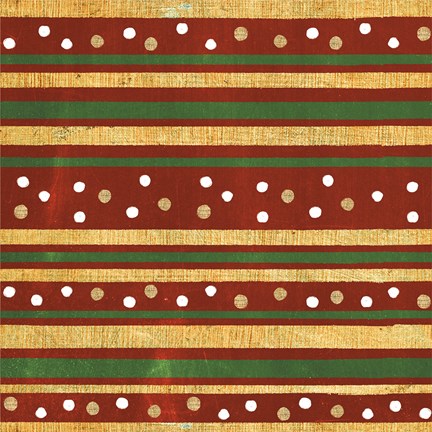 Framed Santas List Pattern XI Print