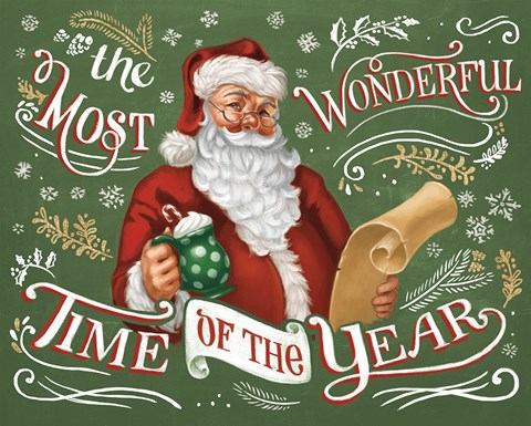 Framed Santas List II Print