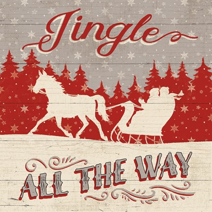 Framed Holiday in the Woods I Print