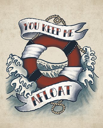 Framed Sailor Wisdom II Print