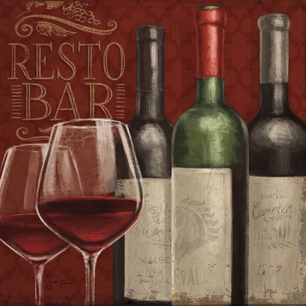 Framed Bistro Paris IV Print