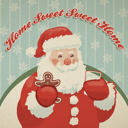 Framed Retro Christmas X Print