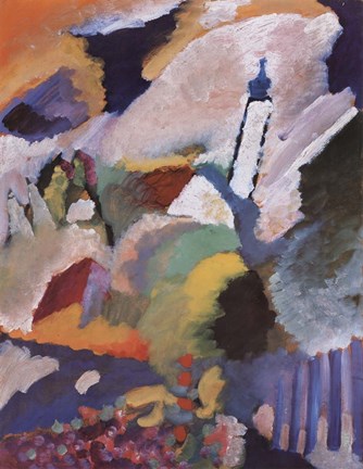 Framed Kirche in Murnau, 1910 Print