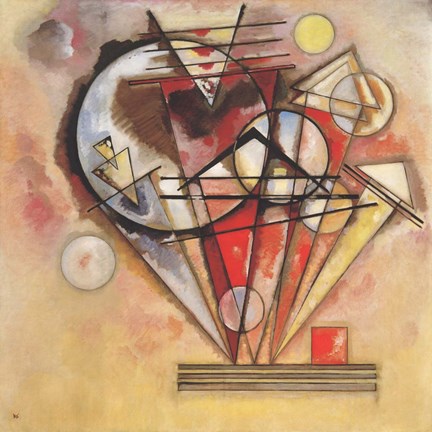 Framed On Points, 1928 Print