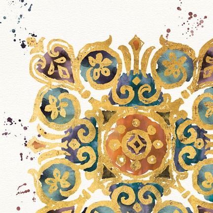 Framed Little Jewels No Words III Warm Print