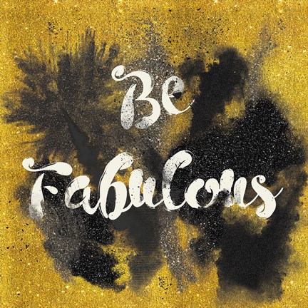 Framed Glitter and Gold I on Gold Print