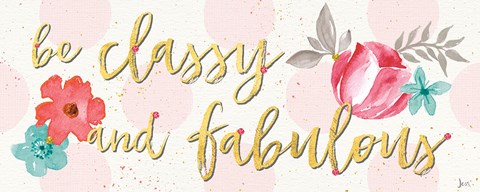 Framed Fashion Blooms VI Print