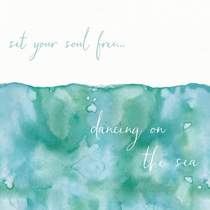 Framed Soft Waves II Print