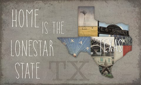 Framed InstaStates VII Dark Print