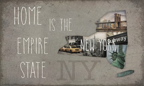 Framed InstaStates VI Dark Print