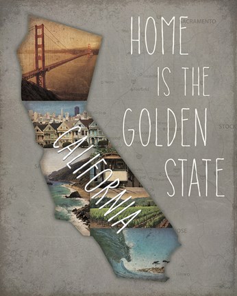 Framed InstaStates I Dark Print