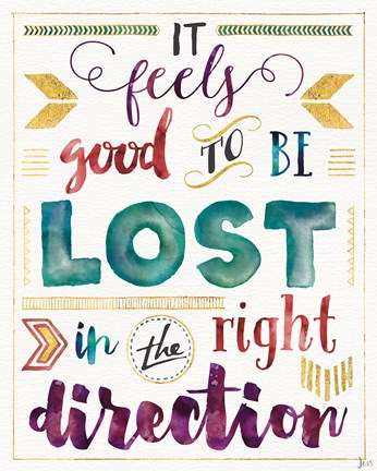 Framed Lost in Words I Print