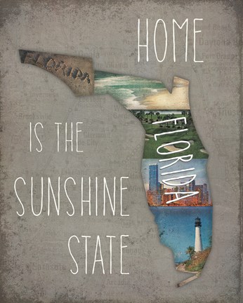 Framed InstaStates IV Dark Print