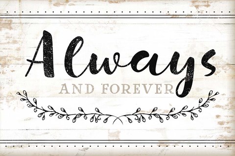 Framed Always and Forever Print