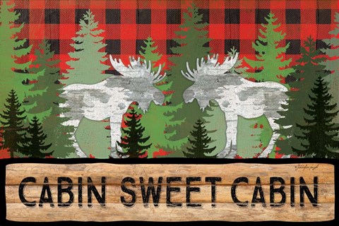 Framed Cabin Sweet Cabin Print