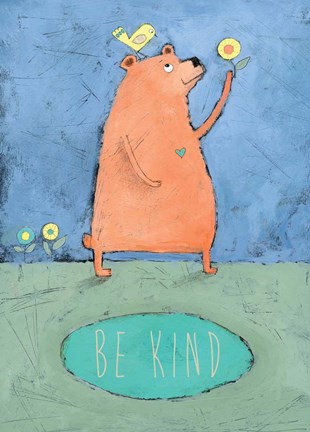 Framed Be Kind Print