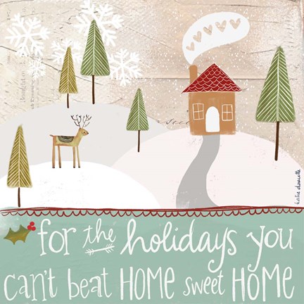 Framed Home Sweet Home for the Holidays Print