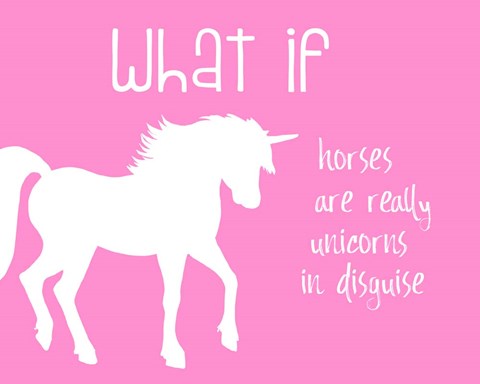 Framed What If Horses Print