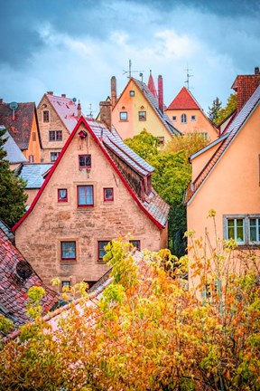 Framed Fall Colors of Rothenburg II Print