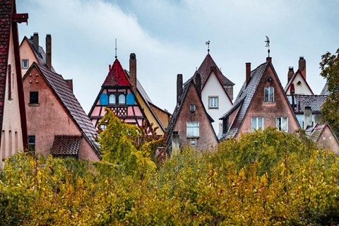 Framed Fall Colors of Rothenburg I Print