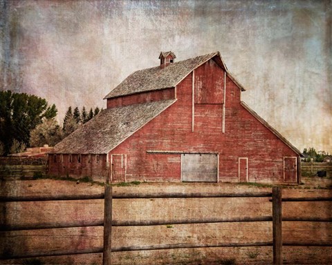 Framed York Road Barn Print