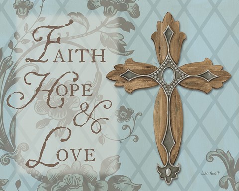 Framed Faith Hope Love Print