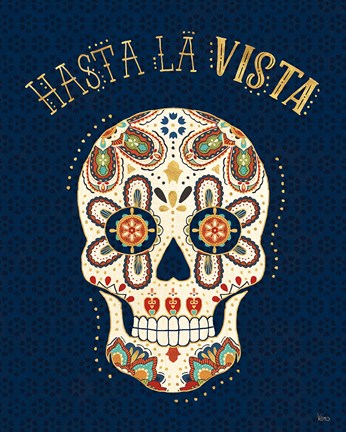 Framed La Vida Loca V Blue Print