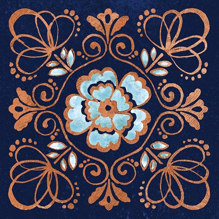 Framed October Garden X Blue Print