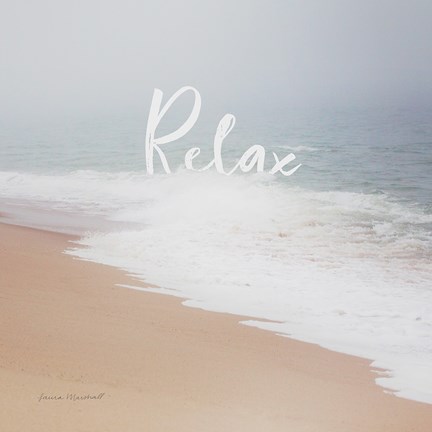 Framed Serene Sea II Print