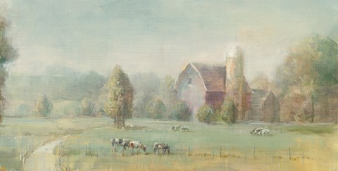 Framed Tranquil Farm Print