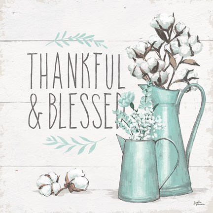 Framed Blessed V Print