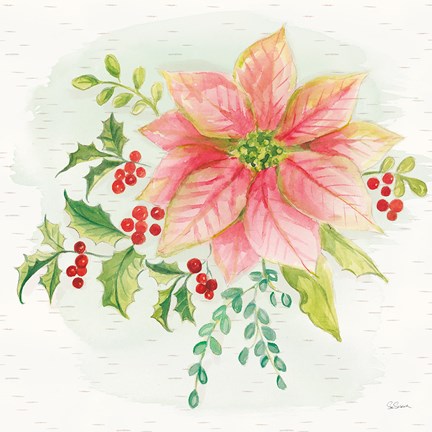 Framed Winter Blooms III Print