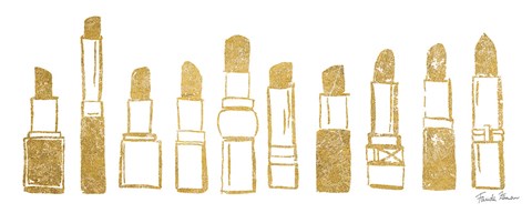 Framed Think Pink III Gold Print