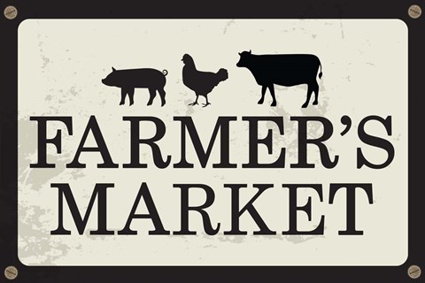 Framed Farmer's Market Print