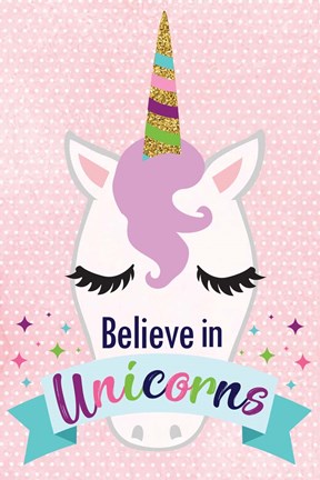 Framed Believe in Unicorns Print