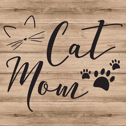 Framed Cat Mom Print