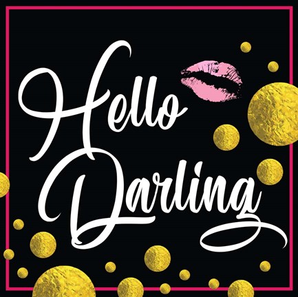 Framed Hello Darling Print