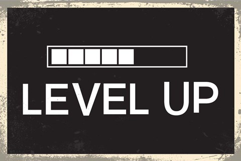 Framed Level Up Print