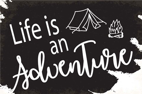 Framed Life is An Adventure Print