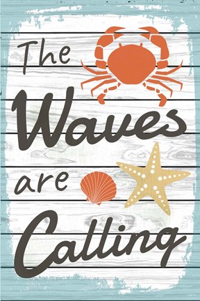Framed Waves are Calling Print