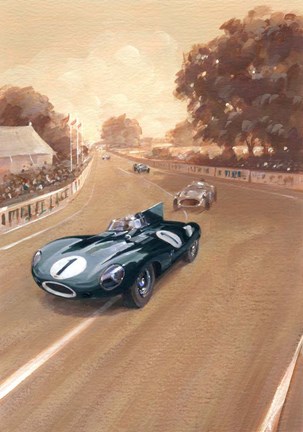 Framed Vintage Race Print