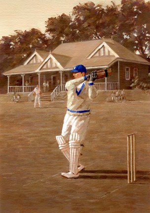 Framed Vintage Baseball Print