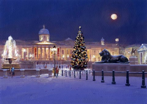 Framed Hometown Lights II Print