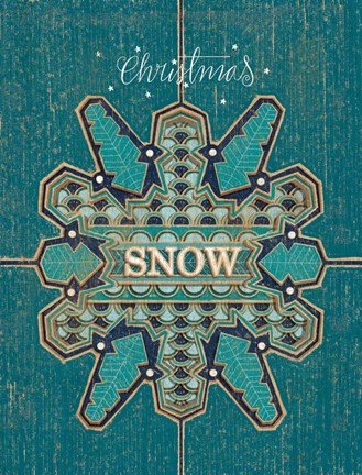 Framed Christmas Snow Print