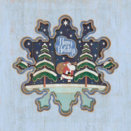 Framed Happy Holidays Print