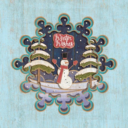 Framed Winter Wishes Print