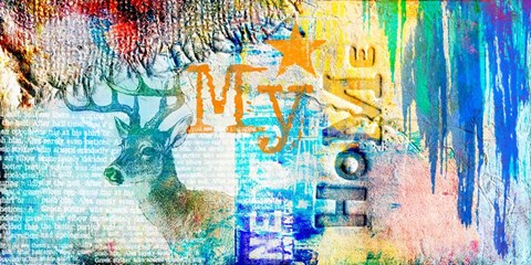 Framed My Home Print